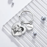 Personalized Calendar Keychain for Ladies Engraved Name & Date