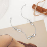 Personalized 3 Infinity Bracelets for Women Family Bracelet Anniversary