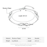 Personalized 3 Infinity Bracelets for Women Family Bracelet Anniversary