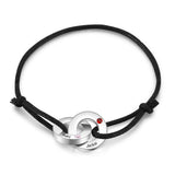 Personalized Engrave 2 Names Birthstone Bracelet Men's Gift