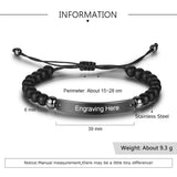 JewelOra Personalized Engraved Bar Bracelet for Men