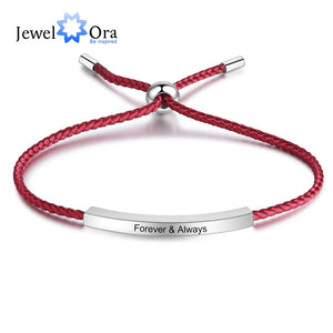 Personalized Engraved Bar Bracelet for Women - Year Gift for Girlfriend
