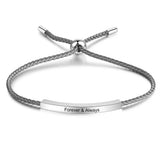 Personalized Engraved Bar Bracelet for Women - Year Gift for Girlfriend