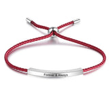 Personalized Engraved Bar Bracelet for Women - Year Gift for Girlfriend