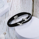 Custom Name Double Infinity Bracelet for Men