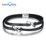Custom Name Double Infinity Bracelet for Men