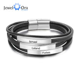 Personalized Engraving Name Bar Bracelet for Men