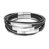 Personalized Engraving Name Bar Bracelet for Men