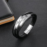 Personalized Engraving Name Bar Bracelet for Men