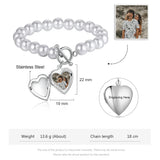 JewelOra Personalized Heart Locket Bracelets