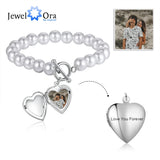 JewelOra Personalized Heart Locket Bracelets