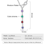 Personalized Infinity Necklace Anniversary Pendant Engrave Name Birthstones