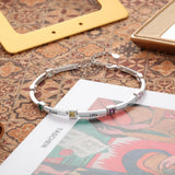 Personalized Square Birthstone Bracelet for Mother