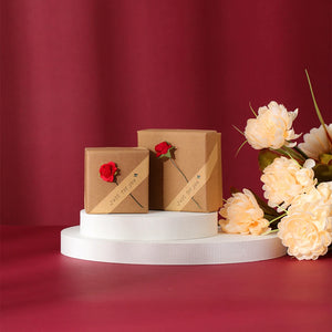 Personalized Sunflower Rose Flower Jewelry Box