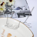 Personalized Name Anklet Rose Silver Bracelet for Women