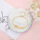 JewelOra Custom Name Letter Bracelet for Women