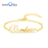 JewelOra Custom Name Letter Bracelet for Women