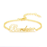 JewelOra Custom Name Letter Bracelet for Women