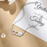Personalized BFF Bracelets for Women Engraved Heart Friendship Sister Birthday