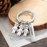 Personalized Name Keychains Bar Charm Engraving