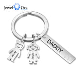 Personalized Name Keychains Bar Charm Engraving