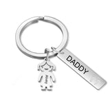 Personalized Name Keychains Bar Charm Engraving