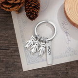 Personalized Name Keychains Bar Charm Engraving