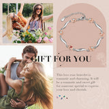 Personalized Birthstone Flower Bracelets