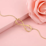JewelOra Personalized Name Necklace 925 Sterling Silver Heart Letter Necklace