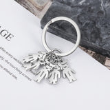 JewelOra Personalized Stainless Steel Children Charm Keychain