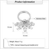 JewelOra Personalized Stainless Steel Children Charm Keychain