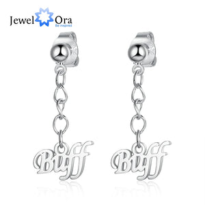 Custom Name Tassel Drop Earrings for Women