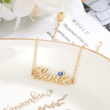 Custom Name Bracelet with Birthstone - Unique Personalized Jewelry