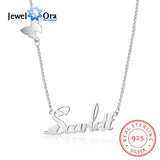 Personalized Butterfly Nameplate Necklace 925 Sterling Silver Gift for Women