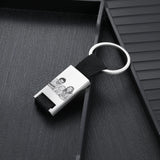 Personalized Calendar Keychain for Men - Engraved Stainless Steel Date Keyring