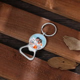Custom Photo Keychain for Women Stainless Steel Engraved Bottle Opener Keyring