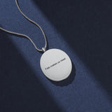 JewelOra Personalized Photo Necklace Stainless Steel Custom Engraved Gift