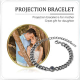 JewelOra Personalized Projection Photo Charm Bracelet