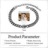 JewelOra Personalized Projection Photo Charm Bracelet