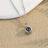 JewelOra Personalized Photo Necklace Round Pendant Keepsake