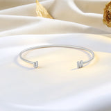Personalized Stainless Steel Cuff Bangles Letter Bracelets - Christmas Gift
