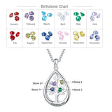 Personalized Tree of Life Necklace with Birthstone Engraving Pendant