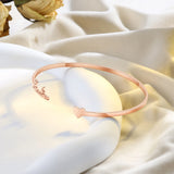 Personalized Stainless Steel Cuff Bangles Set for Christmas