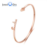 Personalized Stainless Steel Cuff Bangles Set for Christmas