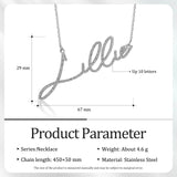 Personalized Stainless Steel Name Necklace for Christmas Gift