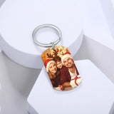 JewelOra Personalized Photo Keychain Engraving Gift for Women