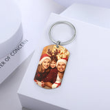 JewelOra Personalized Photo Keychain Engraving Gift for Women
