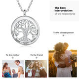 JewelOra Tree Of Life Customized Necklace Personalized Family Jewelry
