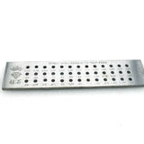 Vintage Watchmaker Drawplate 39 Round Holes Steel 0.26-2.8mm