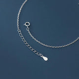 925 Silver Star Anklet Leg Chain 21.5CM Adjustable